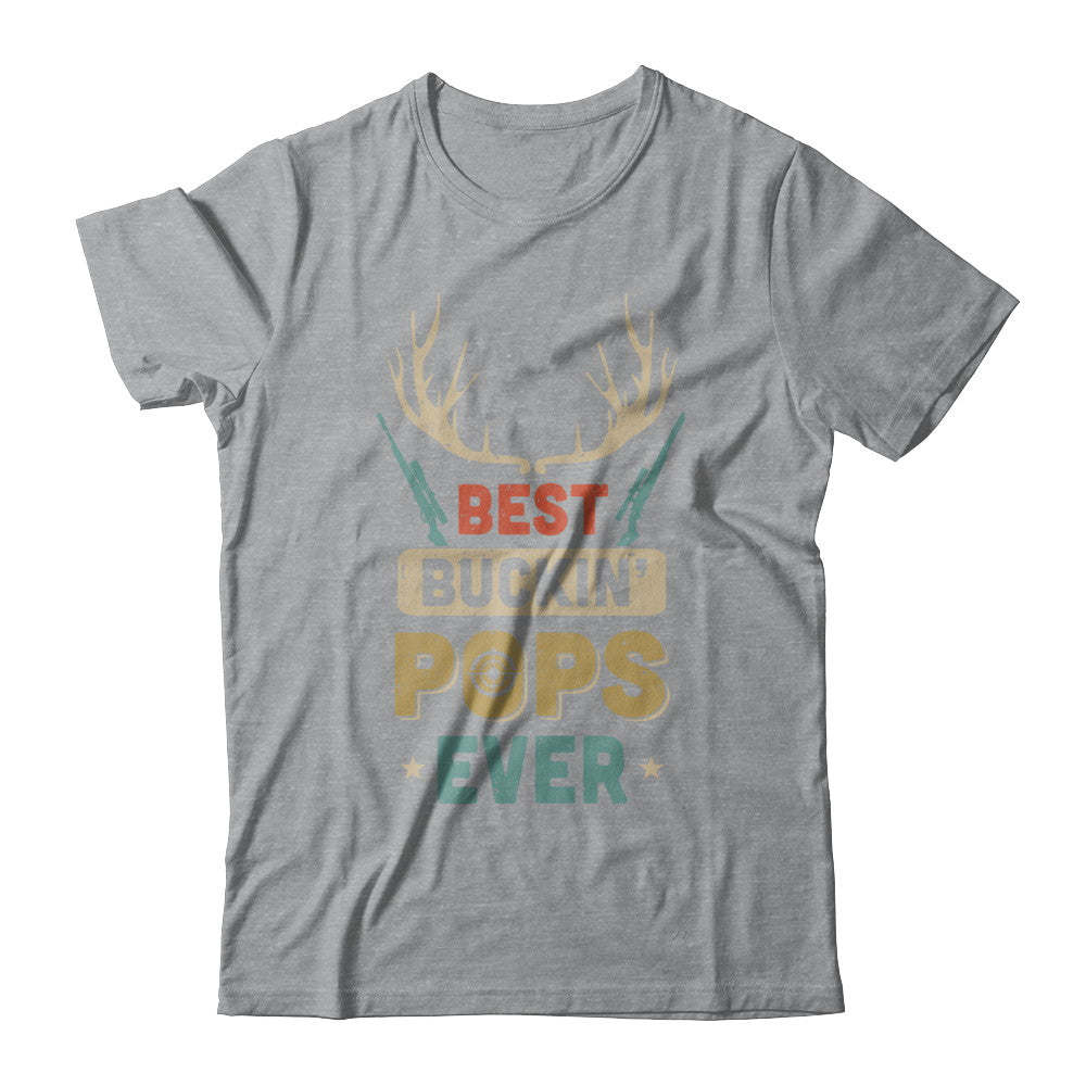Vintage Best Buckin' Pops Ever Deer Hunting T-Shirt & Hoodie | Teecentury.com
