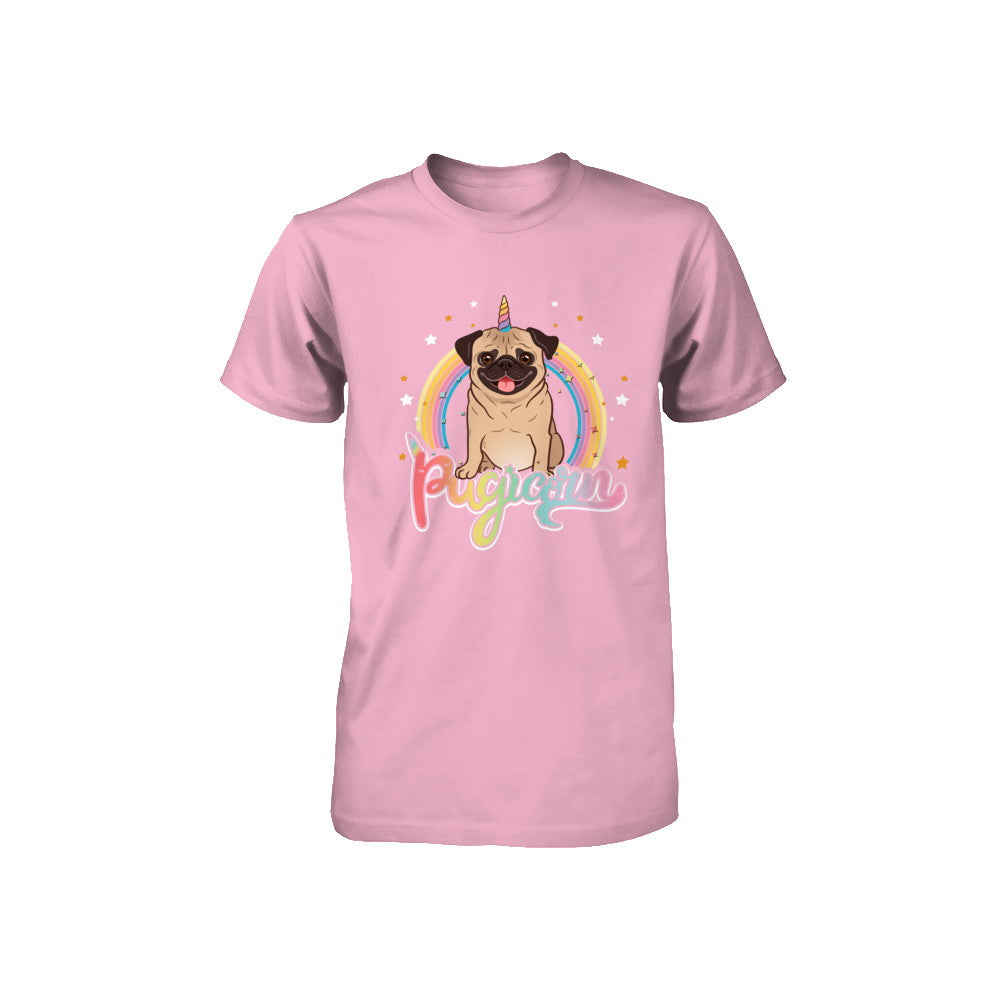 Rainbow Pugicorn Pug Unicorn For Kids Youth Youth Shirt | Teecentury.com