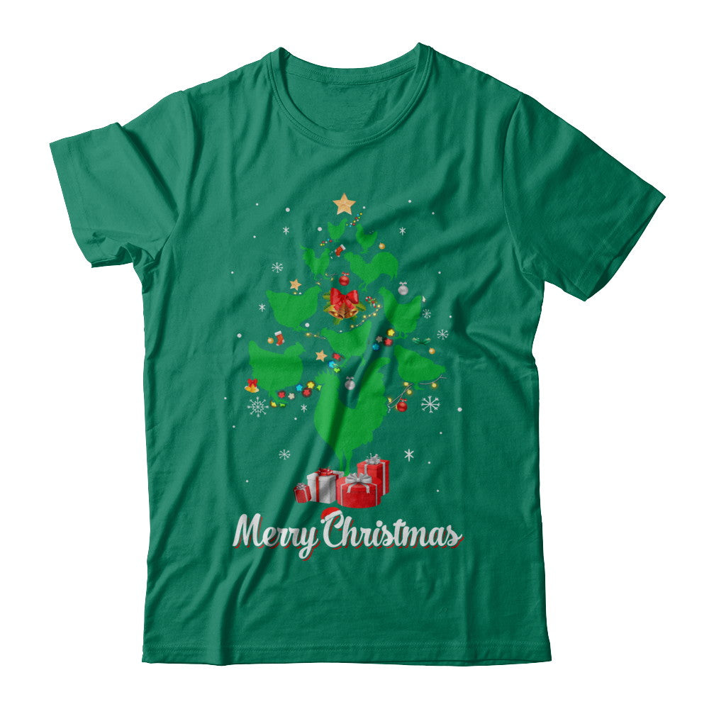 Funny Chicken Merry Christmas Tree Ugly Sweater T-Shirt & Sweatshirt | Teecentury.com