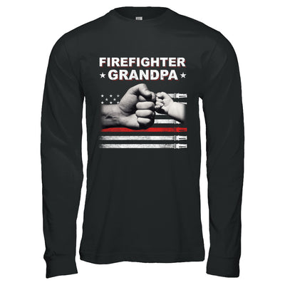 Firefighter Fireman Grandpa American Flag Fathers Day T-Shirt & Hoodie | Teecentury.com