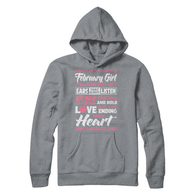 And God Said Let There Be February Girl Ears Arms Love Heart T-Shirt & Hoodie | Teecentury.com