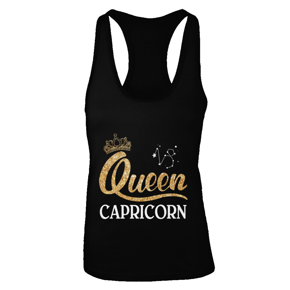 Queen Capricorn Zodiac December January Birthday Gift T-Shirt & Tank Top | Teecentury.com