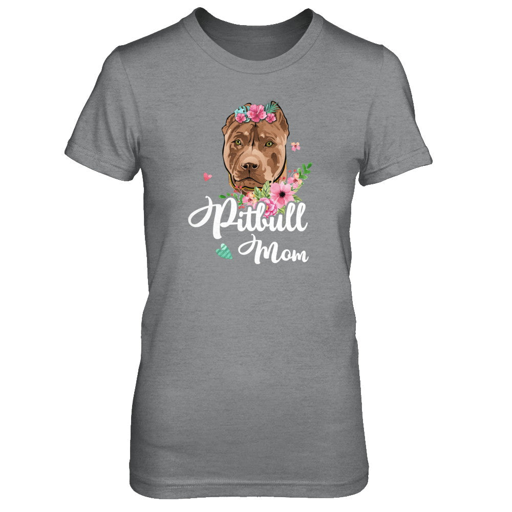 Pit bull Mom Funny Dog Mom Gift Idea T-Shirt & Tank Top | Teecentury.com