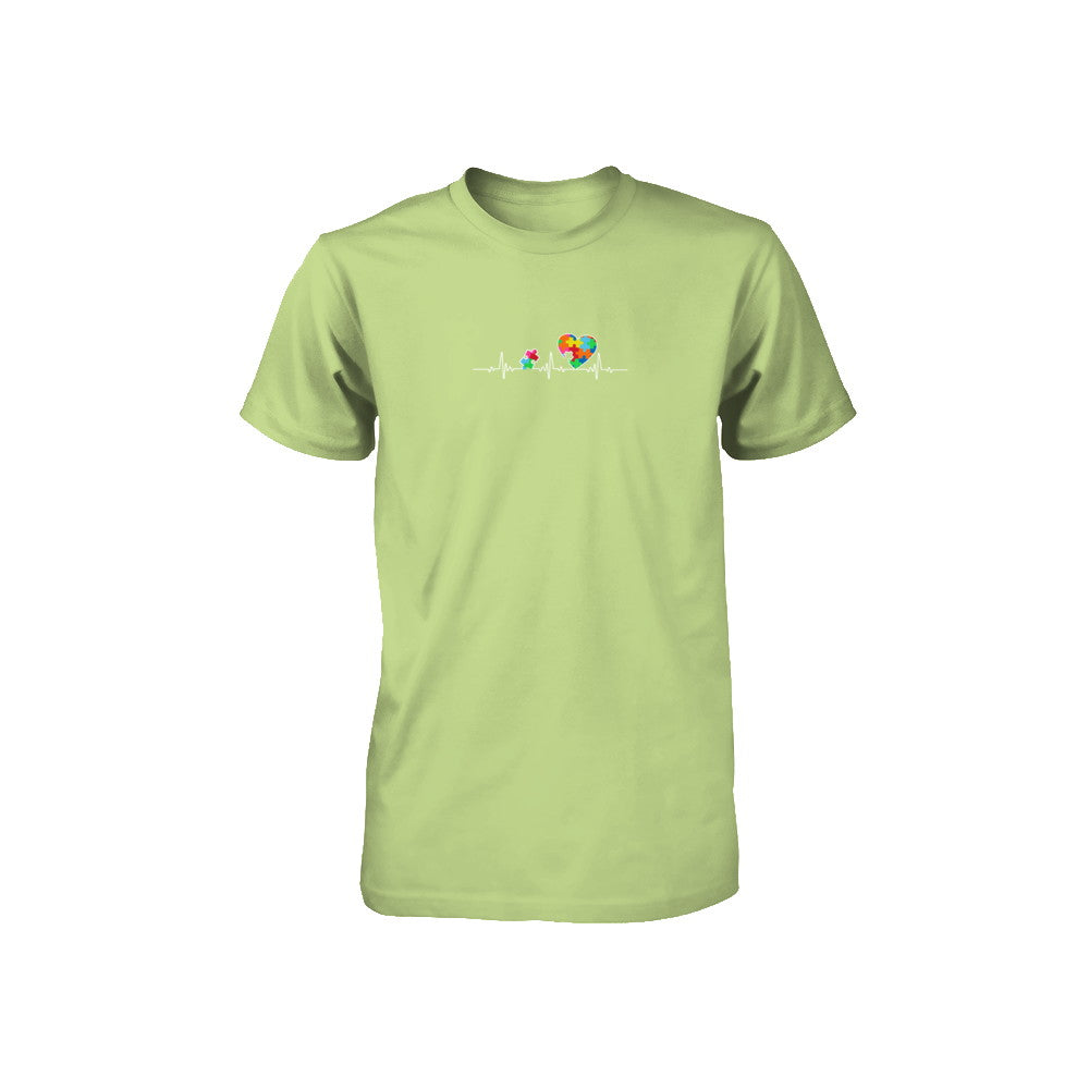 Autism Puzzle Heartbeat Autism Awareness Youth Youth Shirt | Teecentury.com