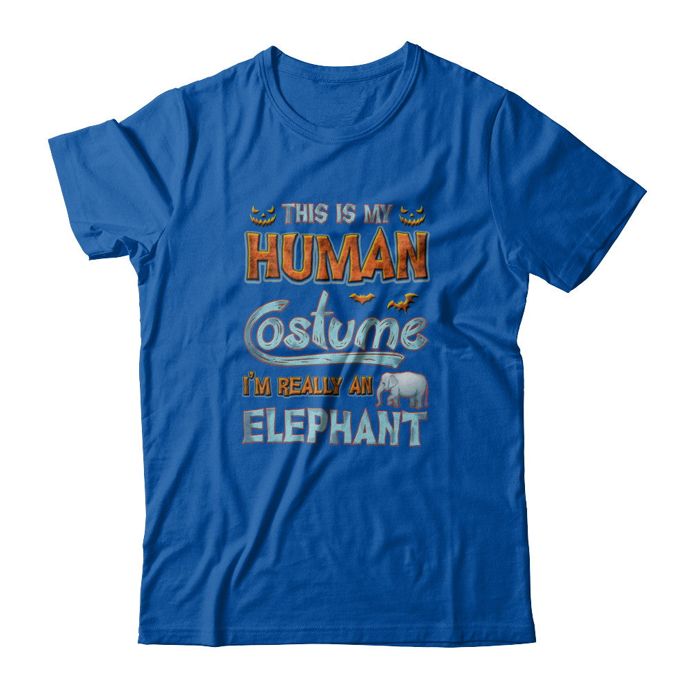 Elephant Halloween My Human Costume I'm Really An Elephant T-Shirt & Tank Top | Teecentury.com
