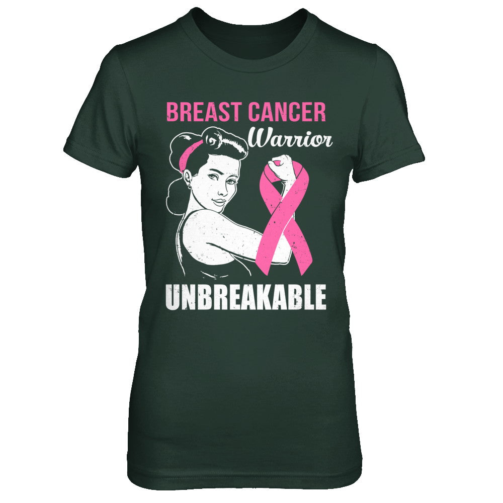 Breast Cancer Warrior Unbreakable Breast Cancer Awareness T-Shirt & Hoodie | Teecentury.com