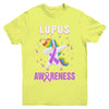 Inspirational Lupus Awareness Unicorn Support Youth Youth Shirt | Teecentury.com
