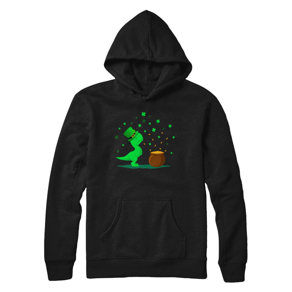 Lucky Dinosaur T-Rex St Patrick's Day Gift T-Shirt & Hoodie | Teecentury.com