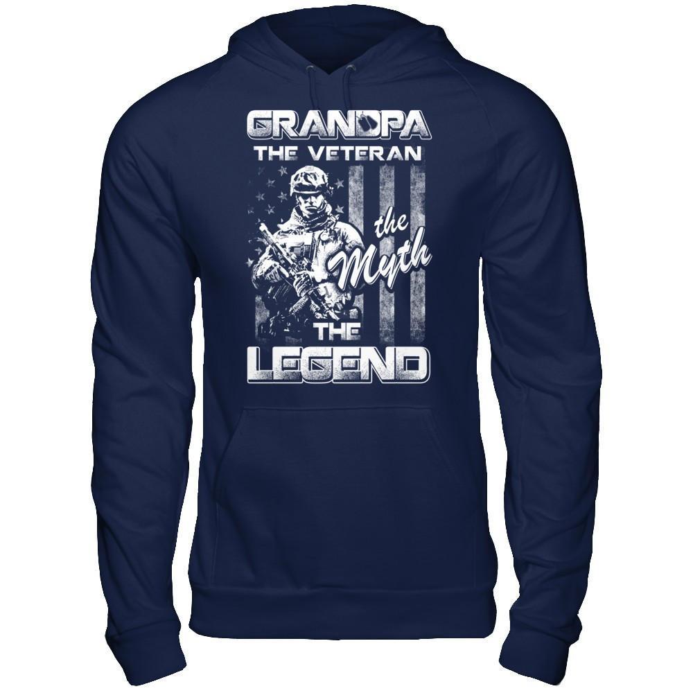 Grandpa The Veteran The Myth The Legend T-Shirt & Hoodie | Teecentury.com
