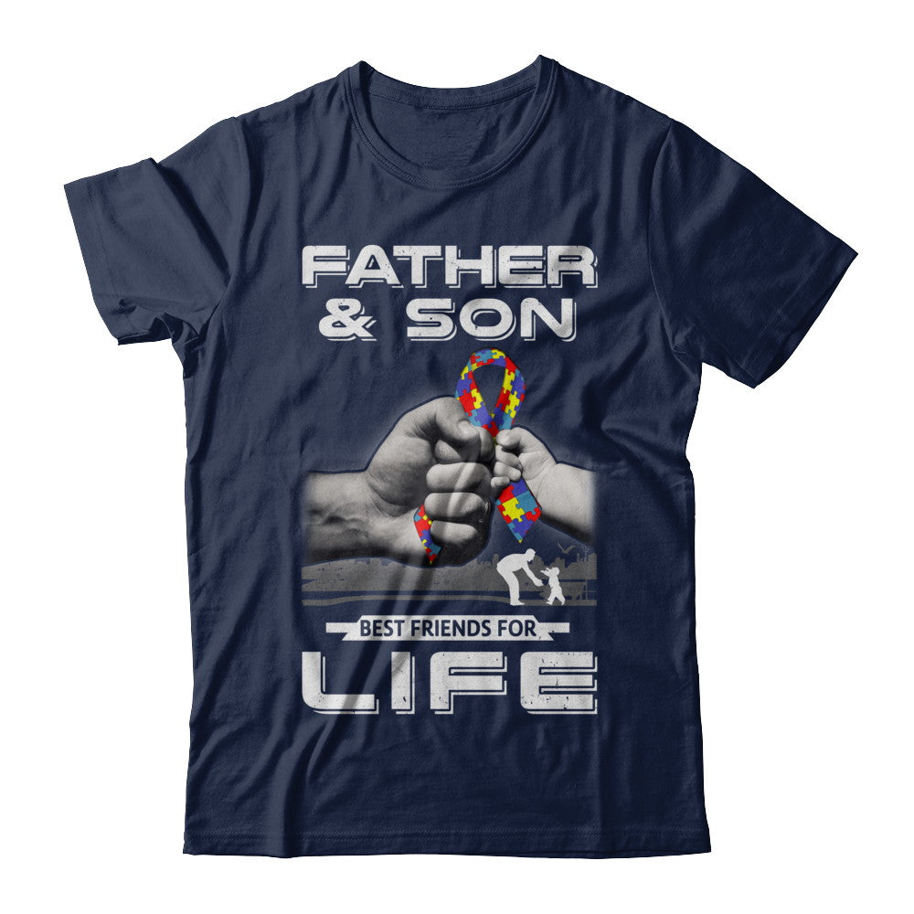 Autism Awareness Father And Son Best Friends For Life T-Shirt & Hoodie | Teecentury.com