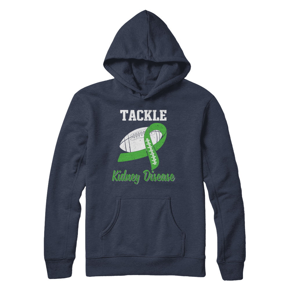 Football Survivor Tackle Green Kidney Disease Awareness T-Shirt & Hoodie | Teecentury.com