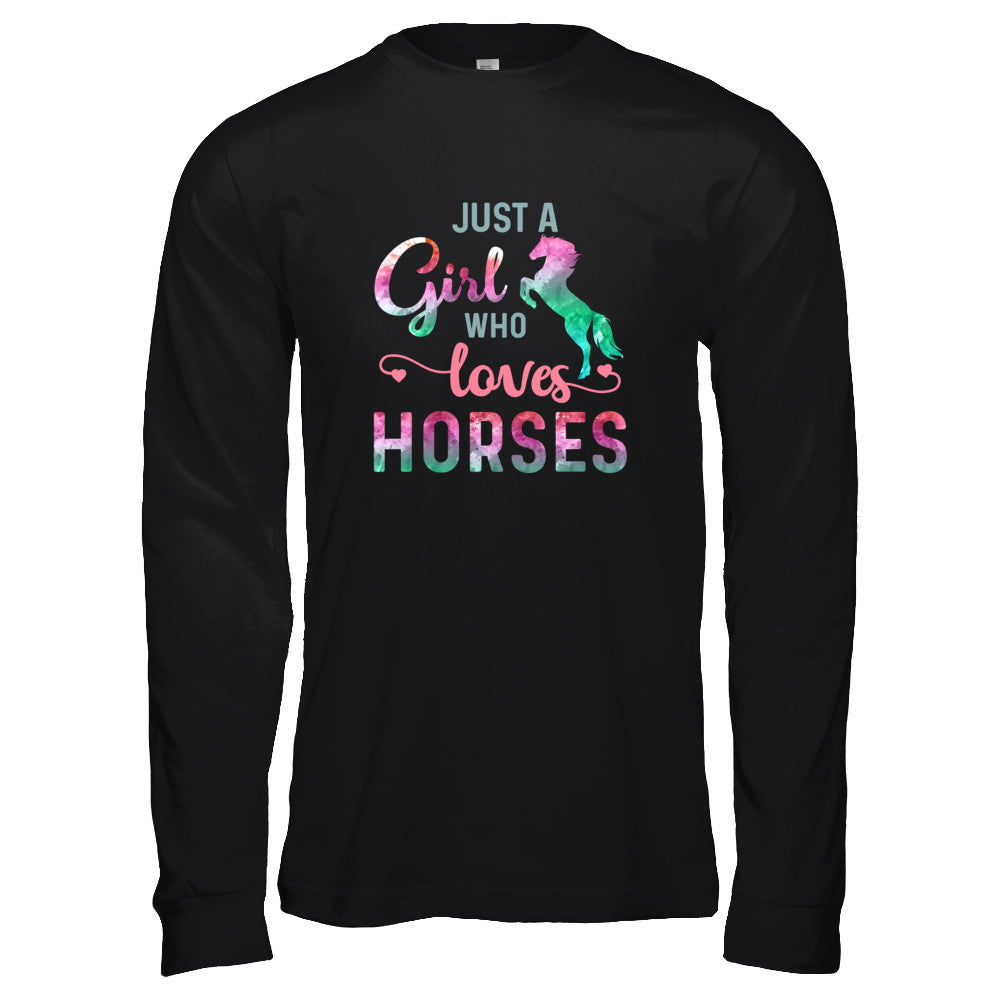 Just A Girl Who Loves Horses Horse Lover T-Shirt & Tank Top | Teecentury.com