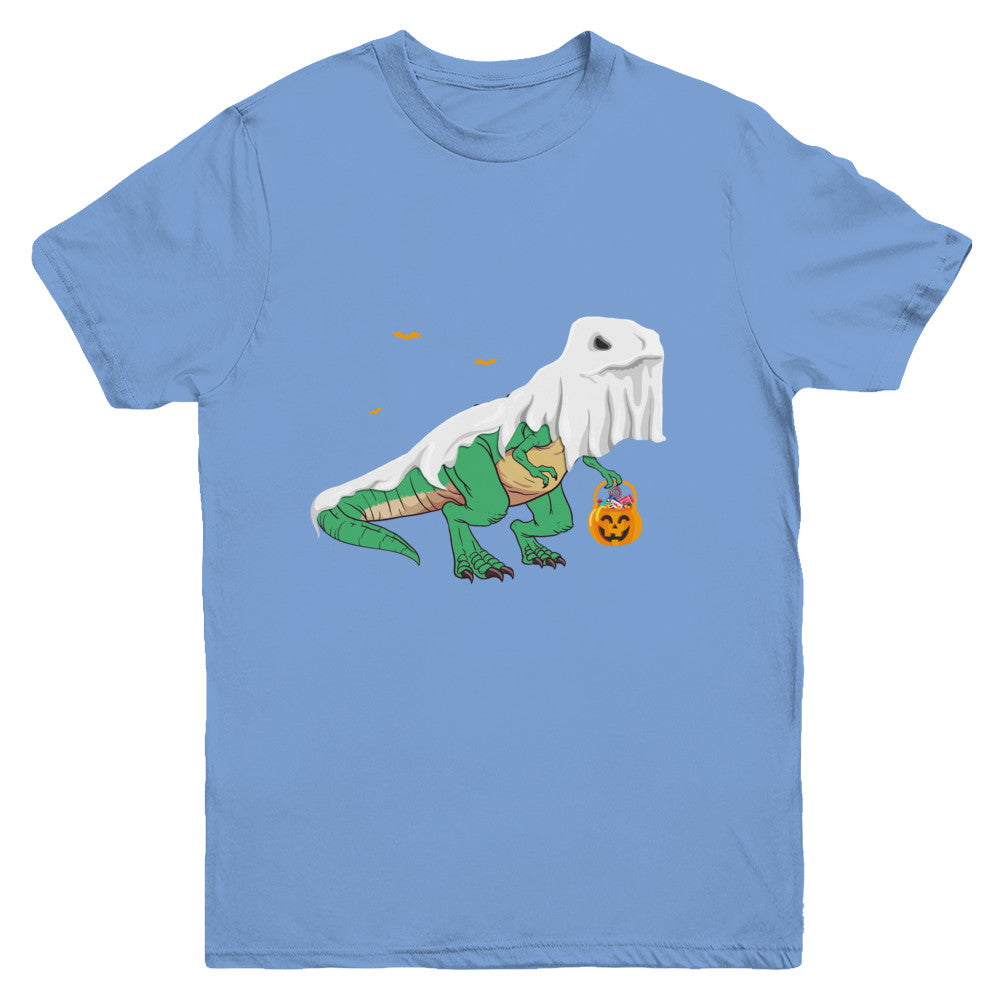 Halloween T Rex Dinosaur Ghost Trick Or Treat Youth Youth Shirt | Teecentury.com
