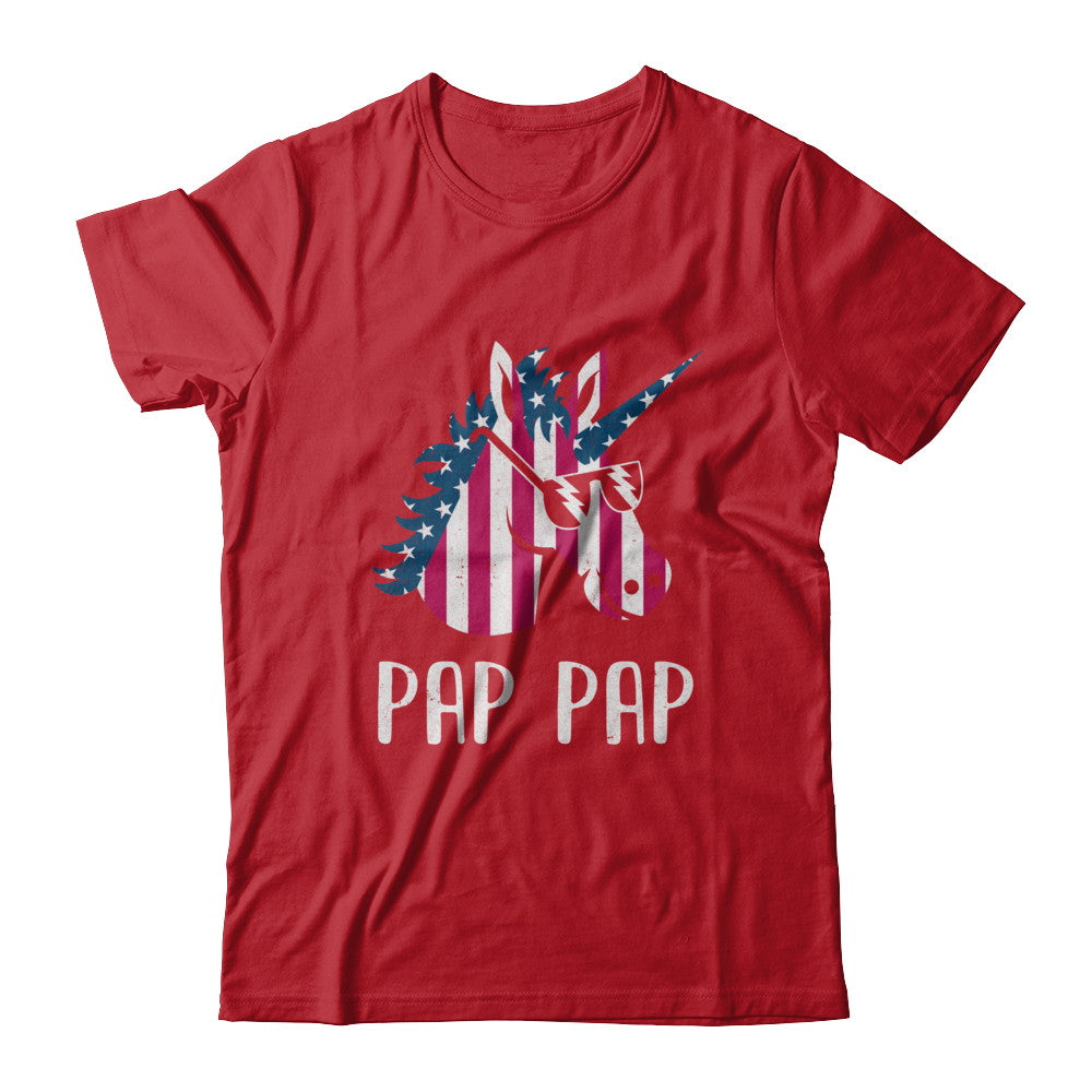 Patriotic Pap Pap Unicorn Americorn 4Th Of July T-Shirt & Hoodie | Teecentury.com