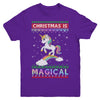 Christmas Is Magical Unicorn Ugly Christmas Sweater Youth Youth Shirt | Teecentury.com