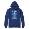 God Will Give Me Strength Blue Cancer Ribbon Gift T-Shirt & Hoodie | Teecentury.com