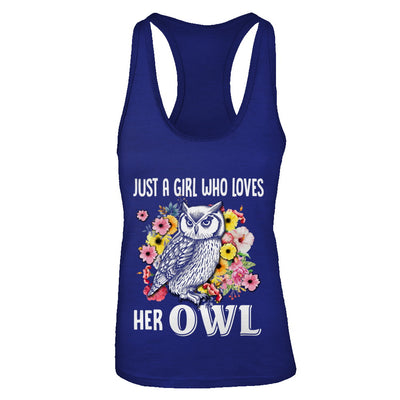 Just A Girl Who Loves Her Owl T-Shirt & Tank Top | Teecentury.com