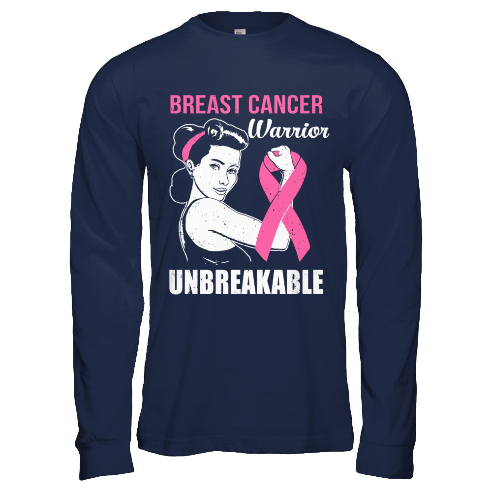 Breast Cancer Warrior Unbreakable Breast Cancer Awareness T-Shirt & Hoodie | Teecentury.com