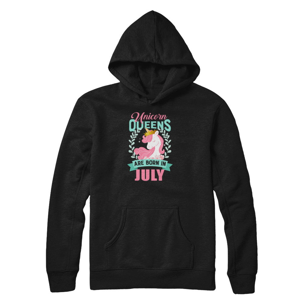 Unicorn Queens Are Born In July Birthday Gift T-Shirt & Tank Top | Teecentury.com
