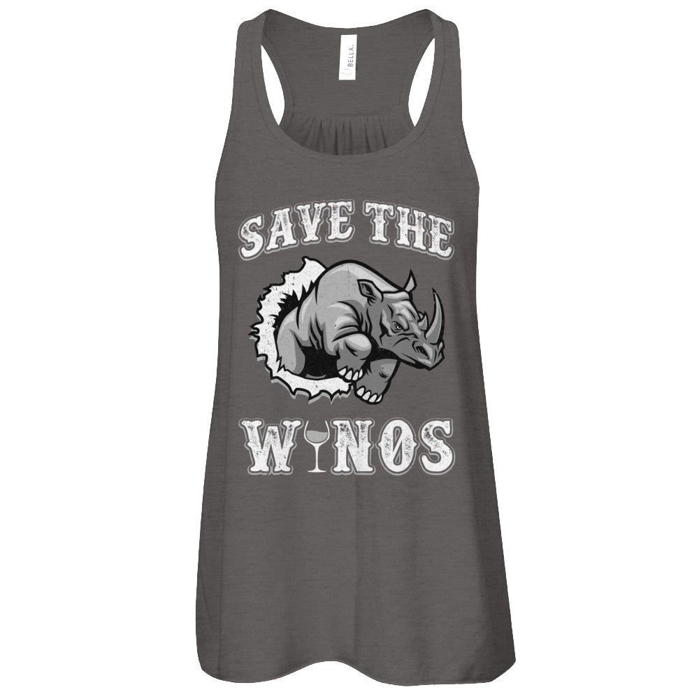 Save The Winos Wine Rhino T-Shirt & Tank Top | Teecentury.com
