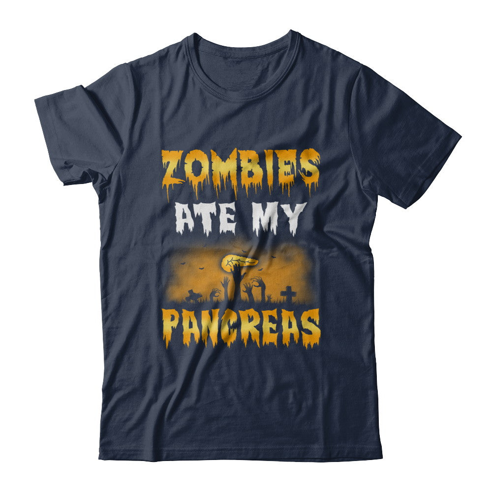 Zombies Ate My Pancreas Halloween Costume T-Shirt & Hoodie | Teecentury.com