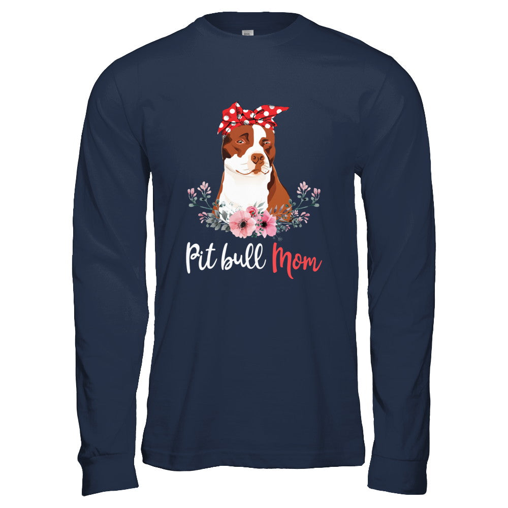 Pitbull Mom Gift For Women Dog Lover T-Shirt & Hoodie | Teecentury.com