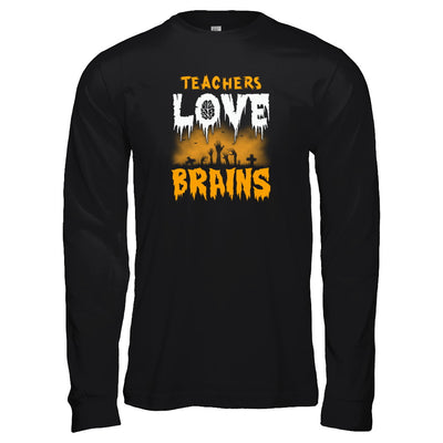 Teachers Love Brains Halloween T-Shirt & Tank Top | Teecentury.com