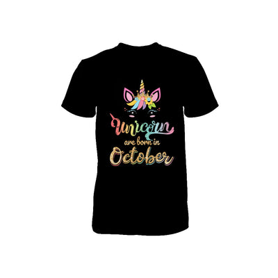 Cute Unicorns Are Born In October Birthday Gift Youth Youth Shirt | Teecentury.com