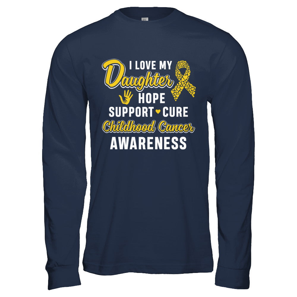 I Love My Daughter Support Childhood Cancer Awareness T-Shirt & Hoodie | Teecentury.com