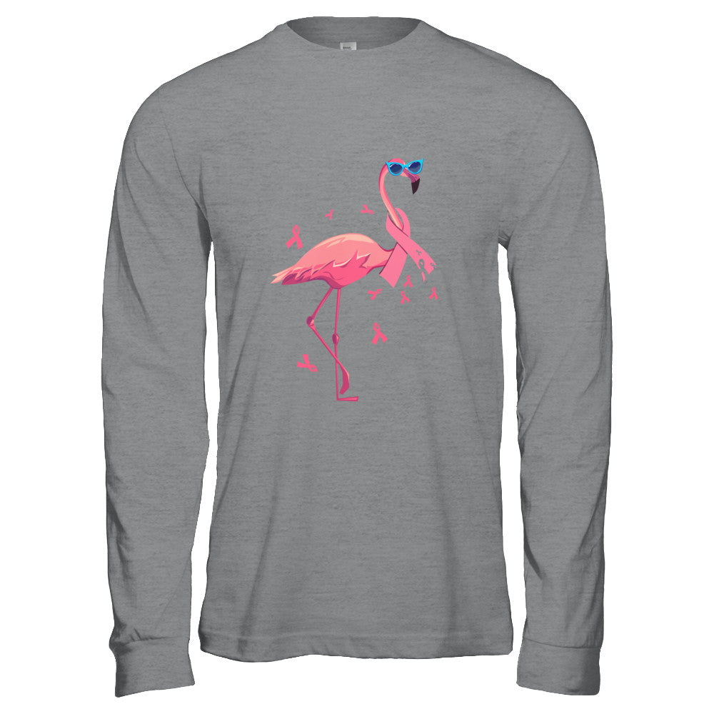 Flamingo Pink Ribbon Breast Cancer Awareness Gift T-Shirt & Hoodie | Teecentury.com