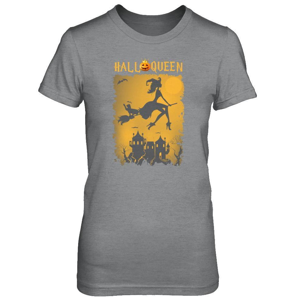 Funny Halloween Pumpkin Queen T-Shirt & Tank Top | Teecentury.com