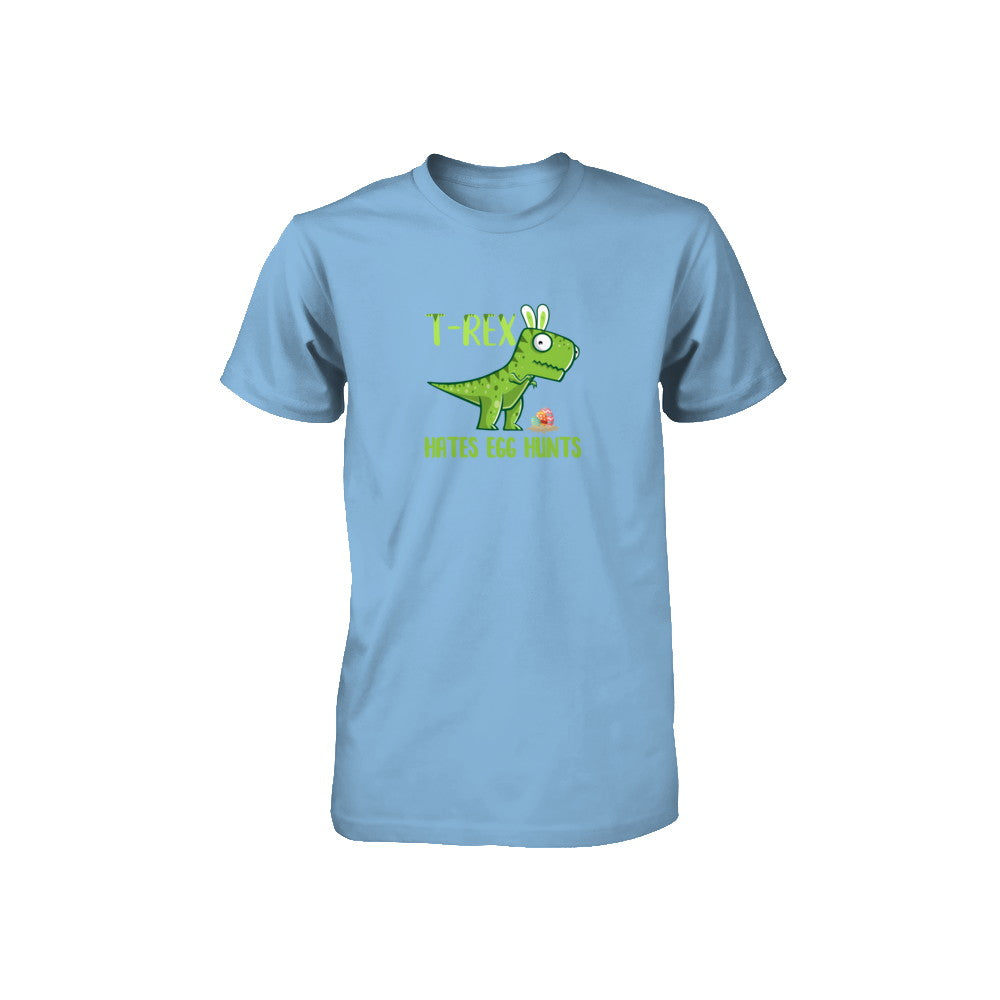 Funny Easter Bunny Dinosaur T-Rex Hates Egg Hunts Youth Youth Shirt | Teecentury.com