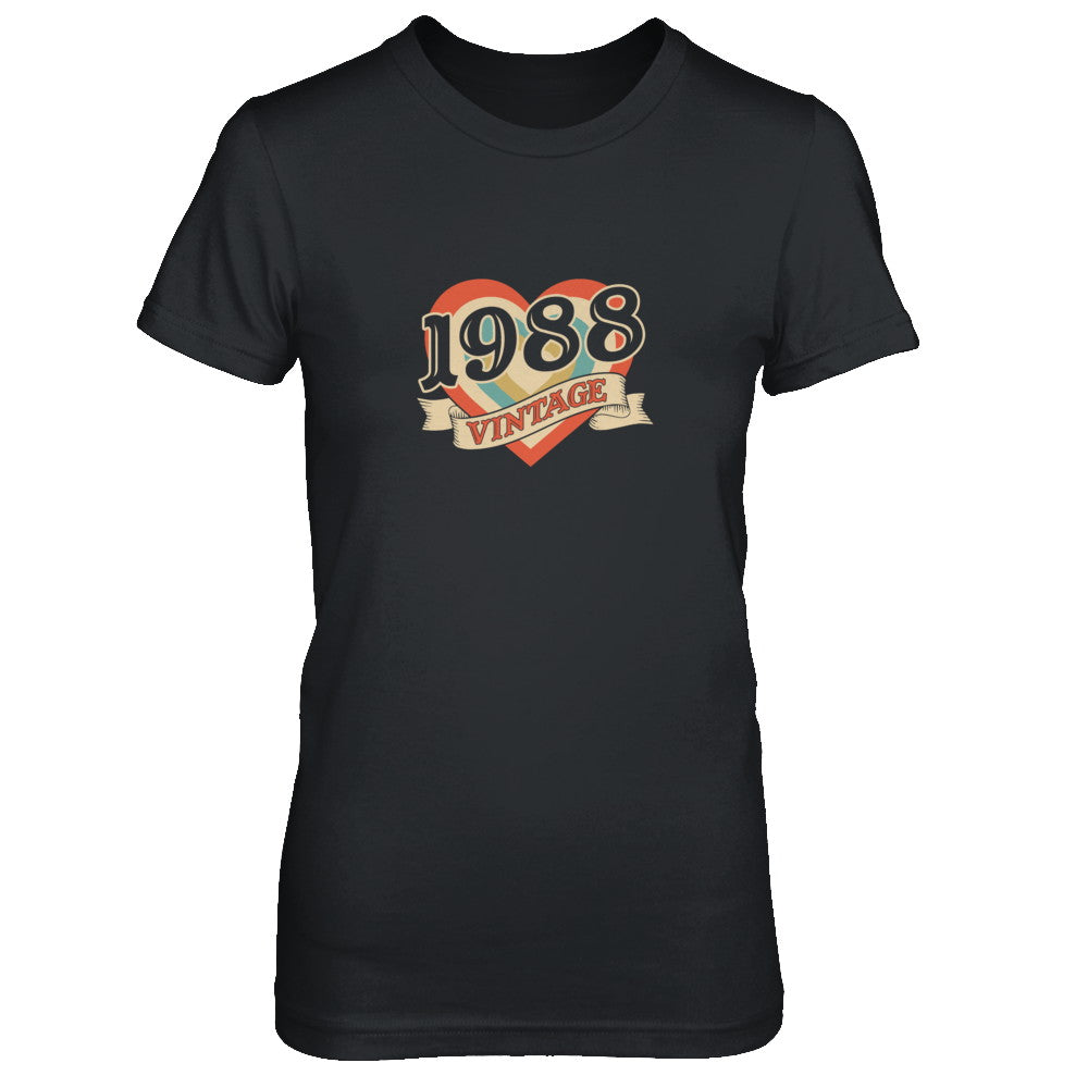Vintage Retro Classic Heart Made In 1988 T-Shirt & Tank Top | Teecentury.com
