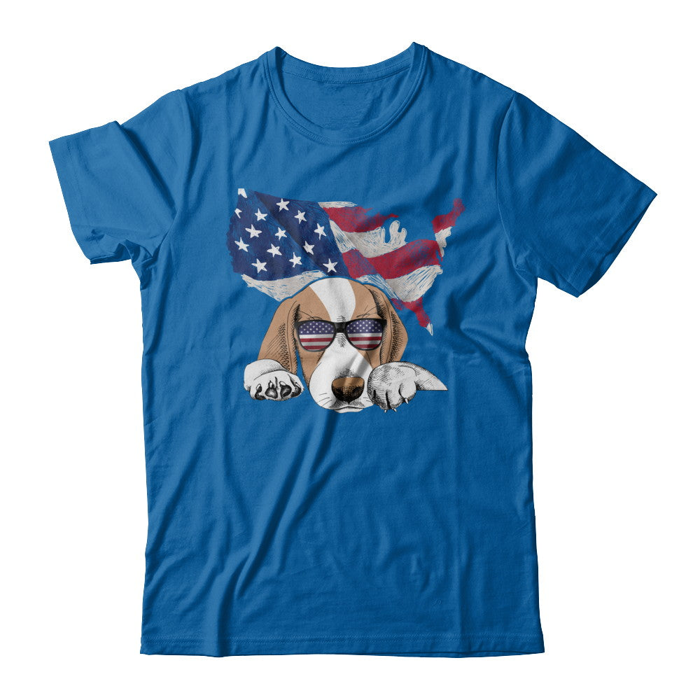 Funny Patriot Beagle Dog 4Th Of July American Flag T-Shirt & Hoodie | Teecentury.com