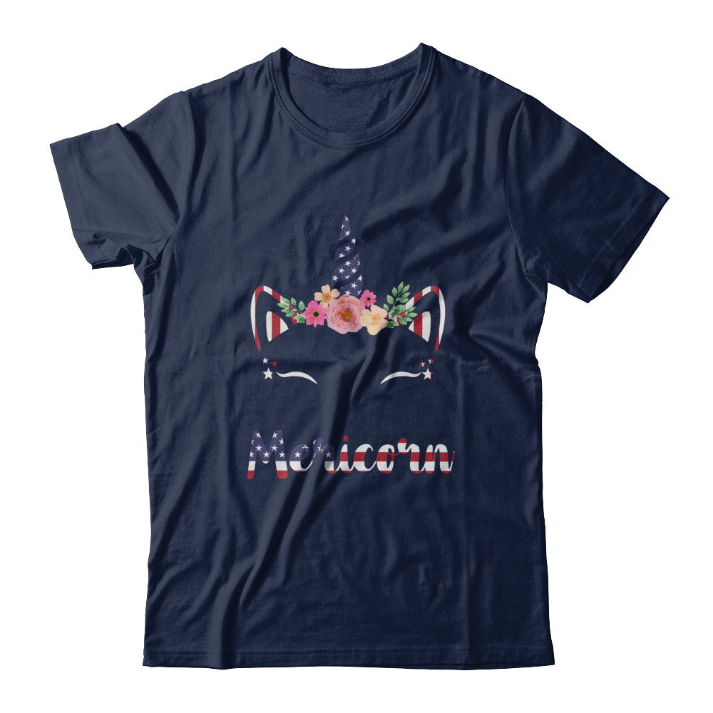 Independence Day Patriotic 4Th Of July Cat Unicorn Mericorn T-Shirt & Hoodie | Teecentury.com