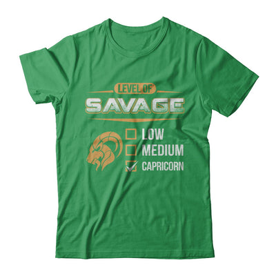 Level Of Savage Capricorn T-Shirt & Hoodie | Teecentury.com