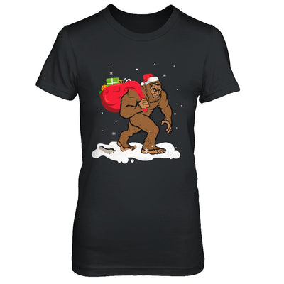 Bigfoot Santa Christmas Boys Men Sasquatch Xmas Gift T-Shirt & Sweatshirt | Teecentury.com