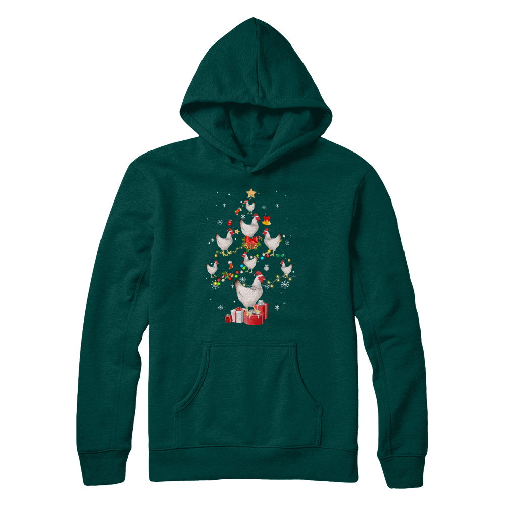 Farmer Chicken Christmas Tree Decor Xmas Gift T-Shirt & Sweatshirt | Teecentury.com