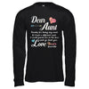 Dear Aunt Thanks For Being My Aunt Gift Christmas T-Shirt & Hoodie | Teecentury.com