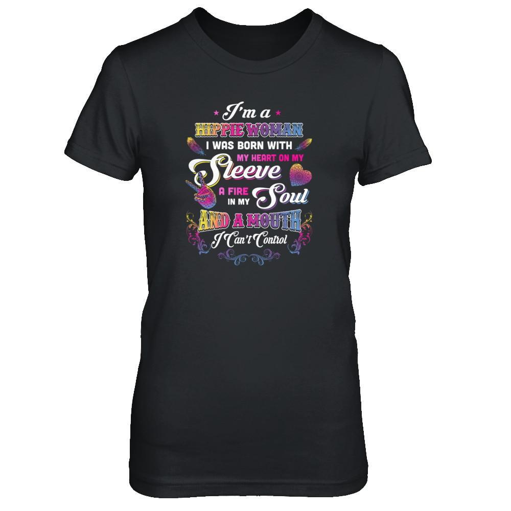 I'm A Hippie Woman I Was Born With My Heart T-Shirt & Tank Top | Teecentury.com