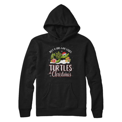 Just A Girl Who Loves Turtles And Christmas T-Shirt & Sweatshirt | Teecentury.com