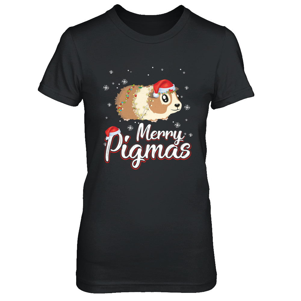 Merry Pigmas Funny Guinea Pig Santa Hat Christmas Gift T-Shirt & Sweatshirt | Teecentury.com