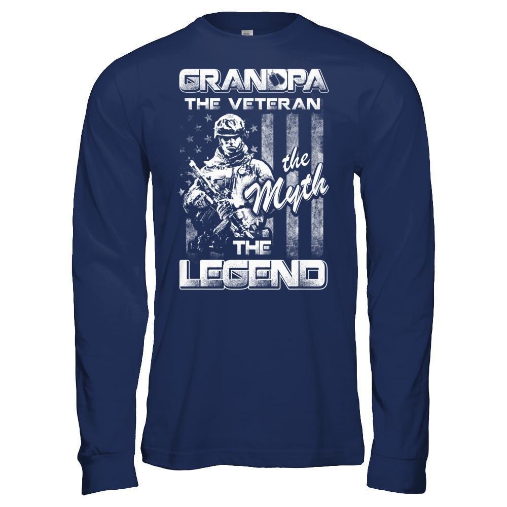 Grandpa The Veteran The Myth The Legend T-Shirt & Hoodie | Teecentury.com