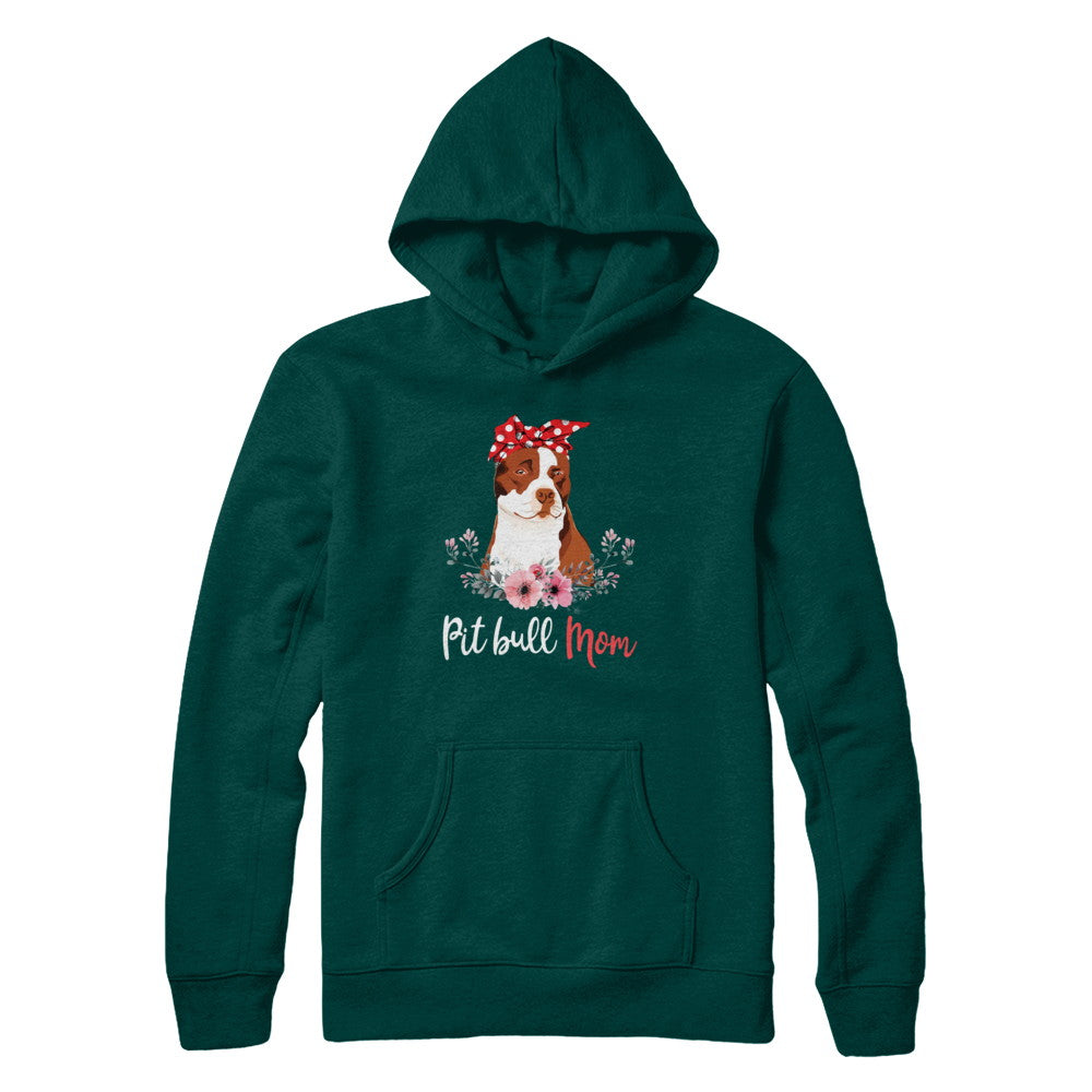 Pitbull Mom Gift For Women Dog Lover T-Shirt & Hoodie | Teecentury.com