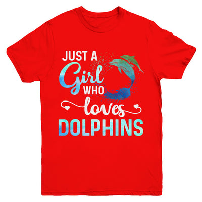 Just A Girl Who Loves Dolphins Youth Youth Shirt | Teecentury.com