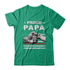 Proud Papa Fireman Firefighter Thin Red Line Flag Fathers Day T-Shirt & Hoodie | Teecentury.com