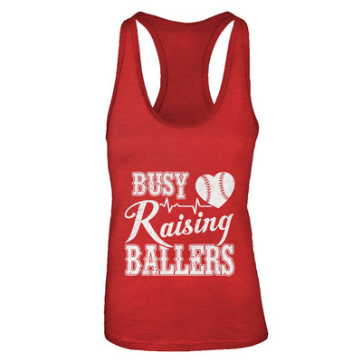 Busy Raising Ballers Baseball T-Shirt & Tank Top | Teecentury.com