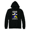 God Will Give Me Strength Down Syndrome Ribbon Gift T-Shirt & Hoodie | Teecentury.com