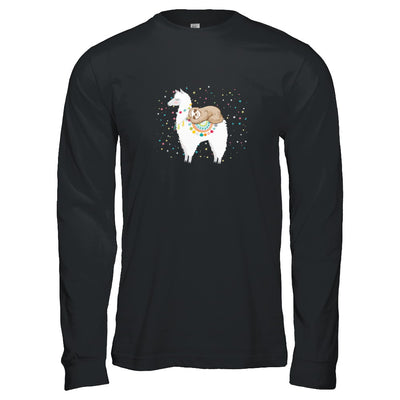 Funny Sloth Riding Llama Lover T-Shirt & Tank Top | Teecentury.com