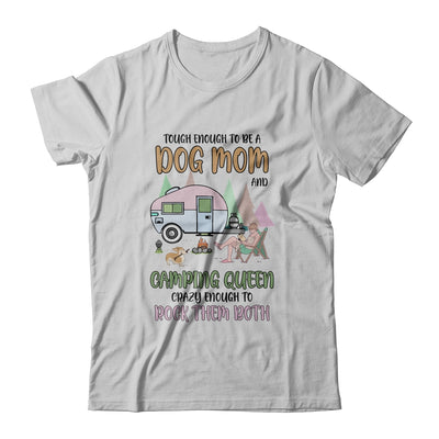 A Girl Loved Dogs And Camping Dog Mom Camping Queen T-Shirt & Tank Top | Teecentury.com